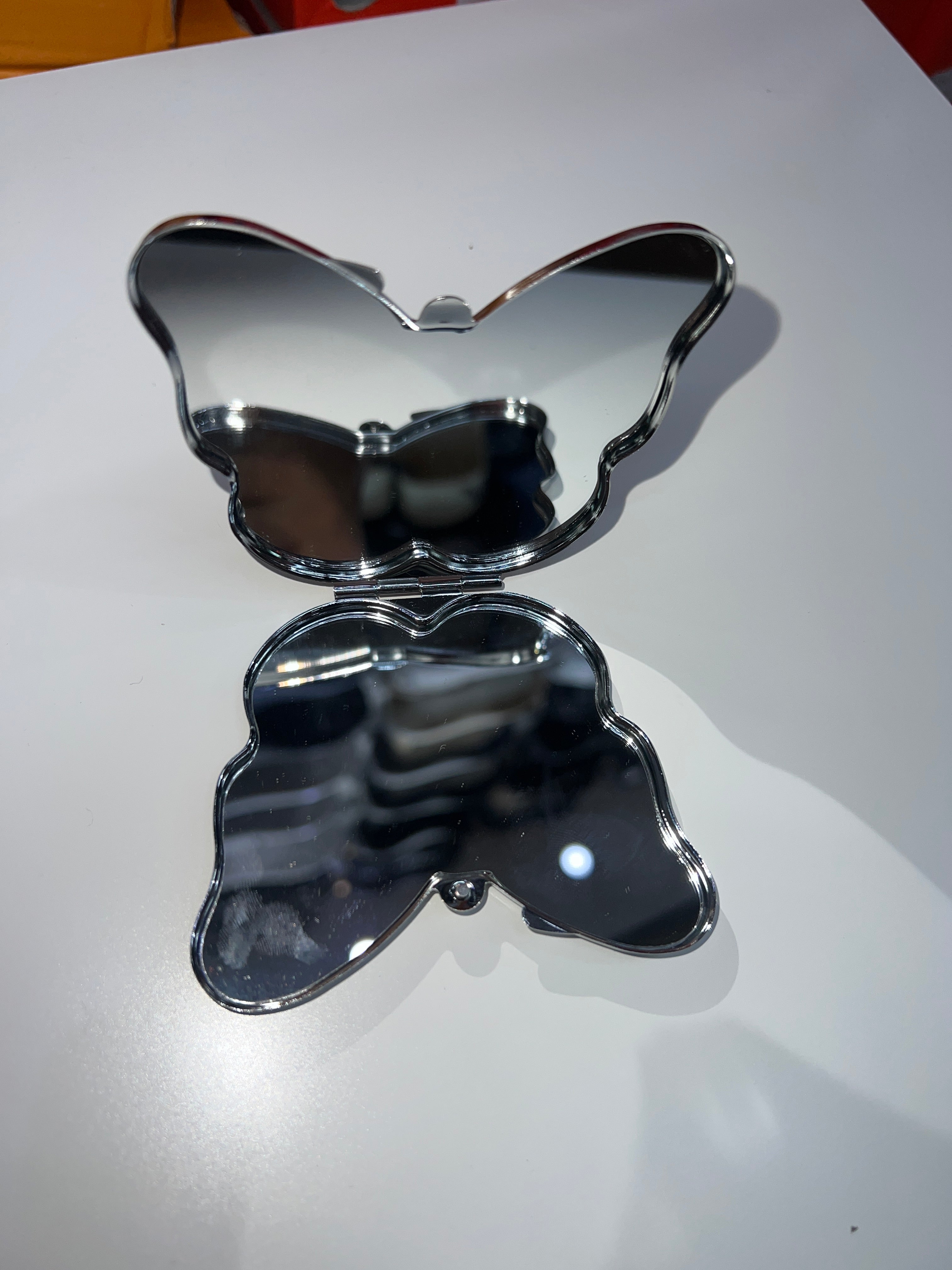 Butterfly shaped mirror